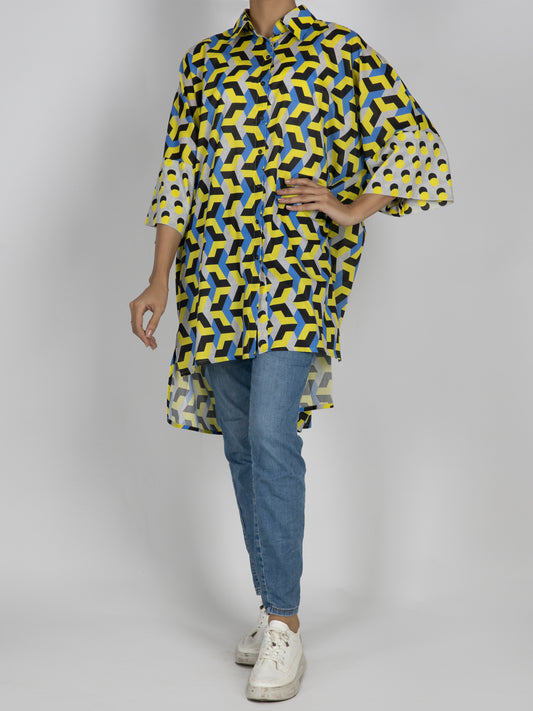 Multicolor Cambric Tunic - AWP-LK-476