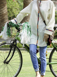 Off White Tunic - LK-633
