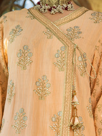 Peach Lino Kara 2Pc Stitched - AL-2PS-LKS-878