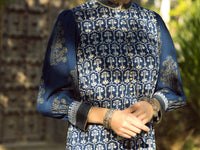 Blue Yarn Dyed Tunic - AL-LK-880