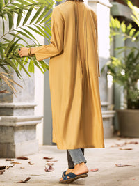 Khaki Jacquard Tunic - AL-LK-898