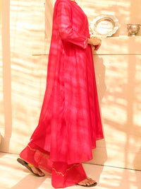 Pink Cotton Viscose Silk 2Pc Stitched - ALCR-2PS-LKS-1021