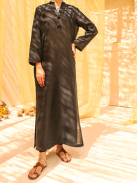 Black Lining Cotton 2 Piece Stitched - ALCR-2PS-LKS-1025