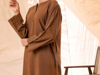 Brown Cotton 2Pc Stitched - ALCR-2PS-LKS-1039
