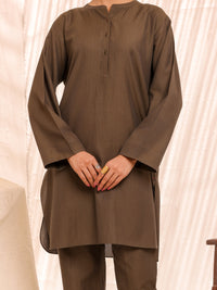 Dark Green Cotton 2Pc Stitched - ALCR-2PS-LKS-1041