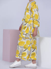 Yellow Dobby Cotton 2 Piece Stitched - ALT-2PS-LKS-1055