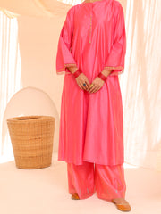 Pink Silk 2 Piece Stitched - ALCR-2PS-LKS-1056 - Almirah Online