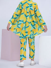 Yellow Cotton Dobby 2 Piece Stitched - ALT-2PS-LKS-1058