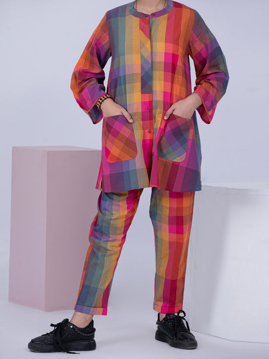 Multicolor Yarn Dyed 2 Piece Stitched - ALT-2PS-LKS-1059