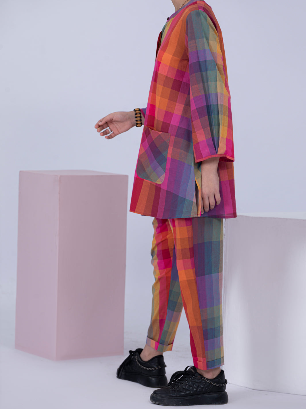 Multicolor Yarn Dyed 2 Piece Stitched - ALT-2PS-LKS-1059