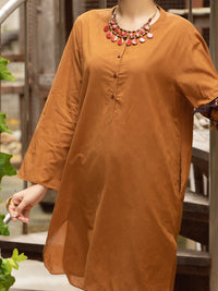 Brown Cotton 2Pc Stitched - ALCR-2PS-LKS-1067