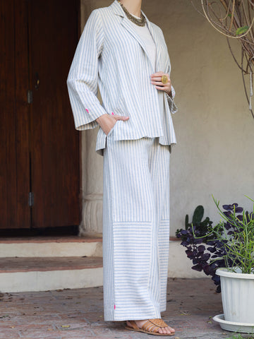 OFF WHITE LINEN 2 PIECE STITCHED - ALCR-2PS-LKS-1087