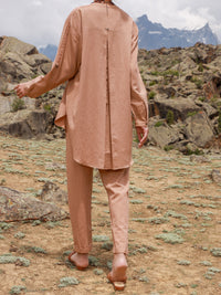 Brown 2 TwillPc Stitched - ALP-2PS-LKS-1462