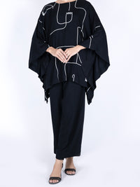 Black Viscose 2Pc Stitched - AWP-2PS-LKS-464