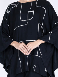 Black Viscose 2Pc Stitched - AWP-2PS-LKS-464