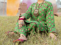 Green Cambric 2Pc  Stitched - AWP-2PS-LKS-527