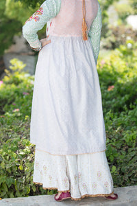 Off White Wool 2 Piece Stitched - LKS-623