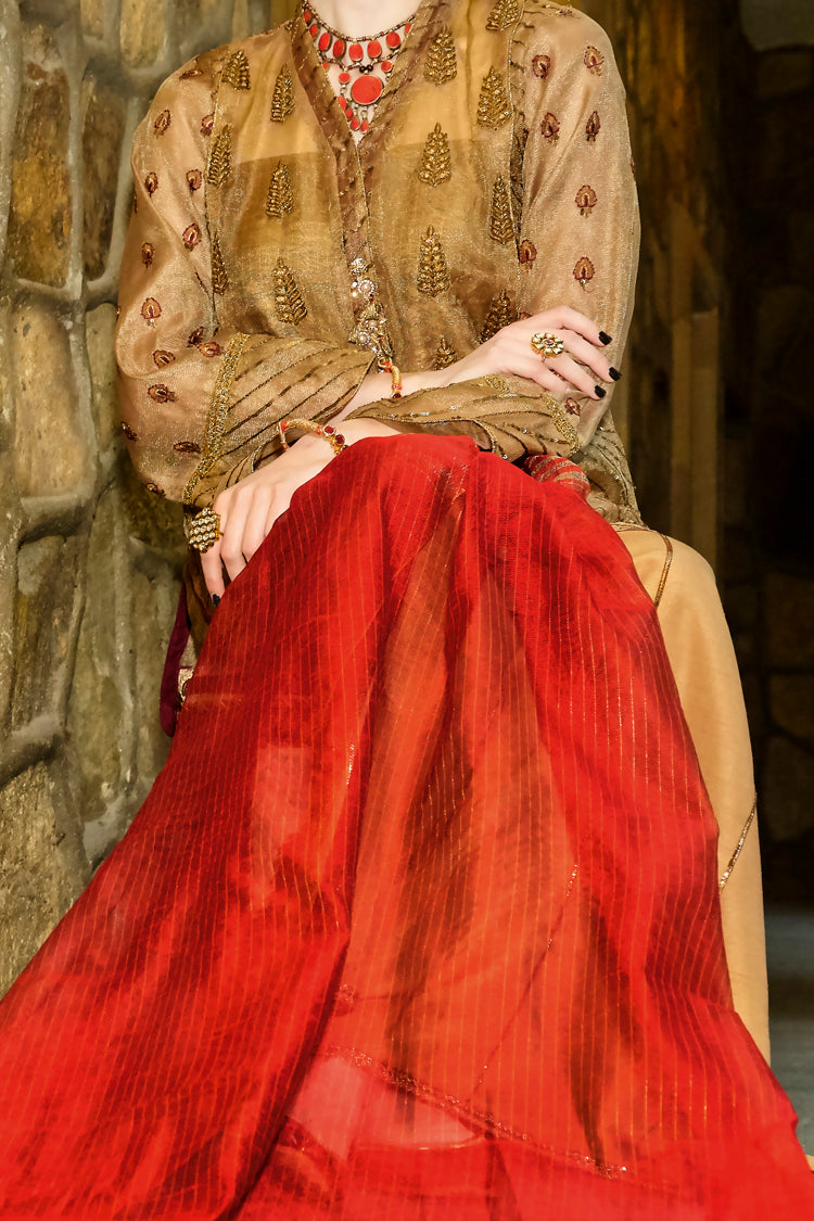 Golden Viscose 2 Piece Stitched - LKS-646