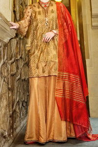 Golden Viscose 2 Piece Stitched - LKS-646