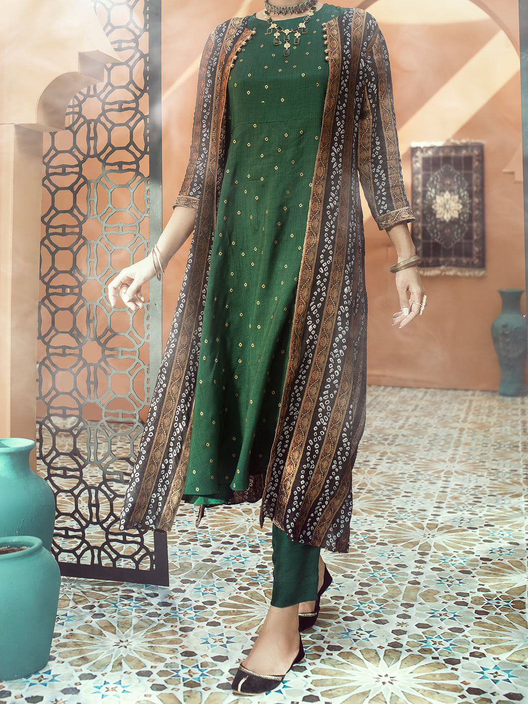Green 2 Piece Formal Stitched - AL-2PS-LS-321
