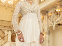 Off White Net 2Pc Formal Stitched - AL-2PS-LS-352