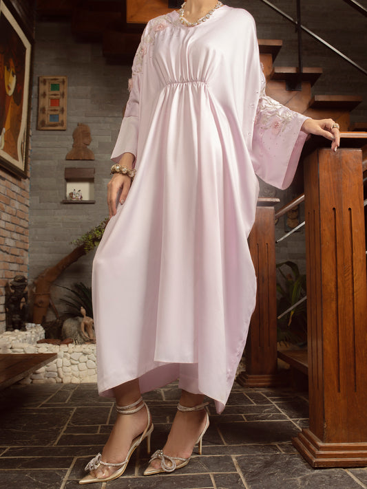 Pink Satin 2 Piece Formal Stitched - AL-2PS-LS-365