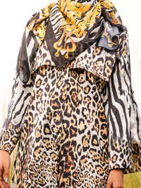 Black & White Silk 3Pc  Formal Stitched - AL-3PS-LS-379