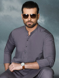 Lavender Blended Men Unstitched Fabric - AL-Nizam-22