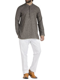 Grey Blended Kurta - AL-SK-717