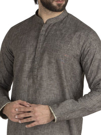 Grey Blended Kurta - AL-SK-717