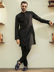 Black Formal Kurta - AL-K-SP-031B