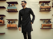 Black Formal Kurta - AL-K-SP-031B