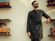 Black Formal Kurta - AL-K-SP-031B