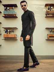 Black Formal Kurta - AL-K-SP-031B