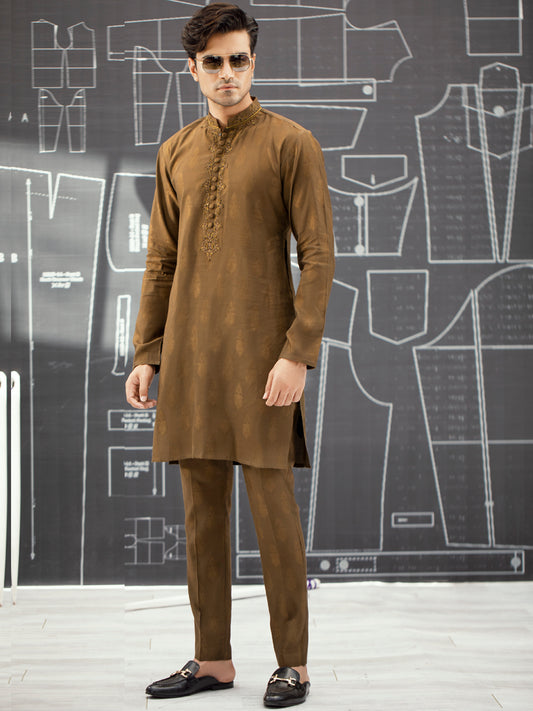 Green Formal Kurta - AL-K-SP-033