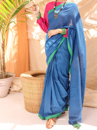 Blue Comrade Saree - ALCR-SR-1001