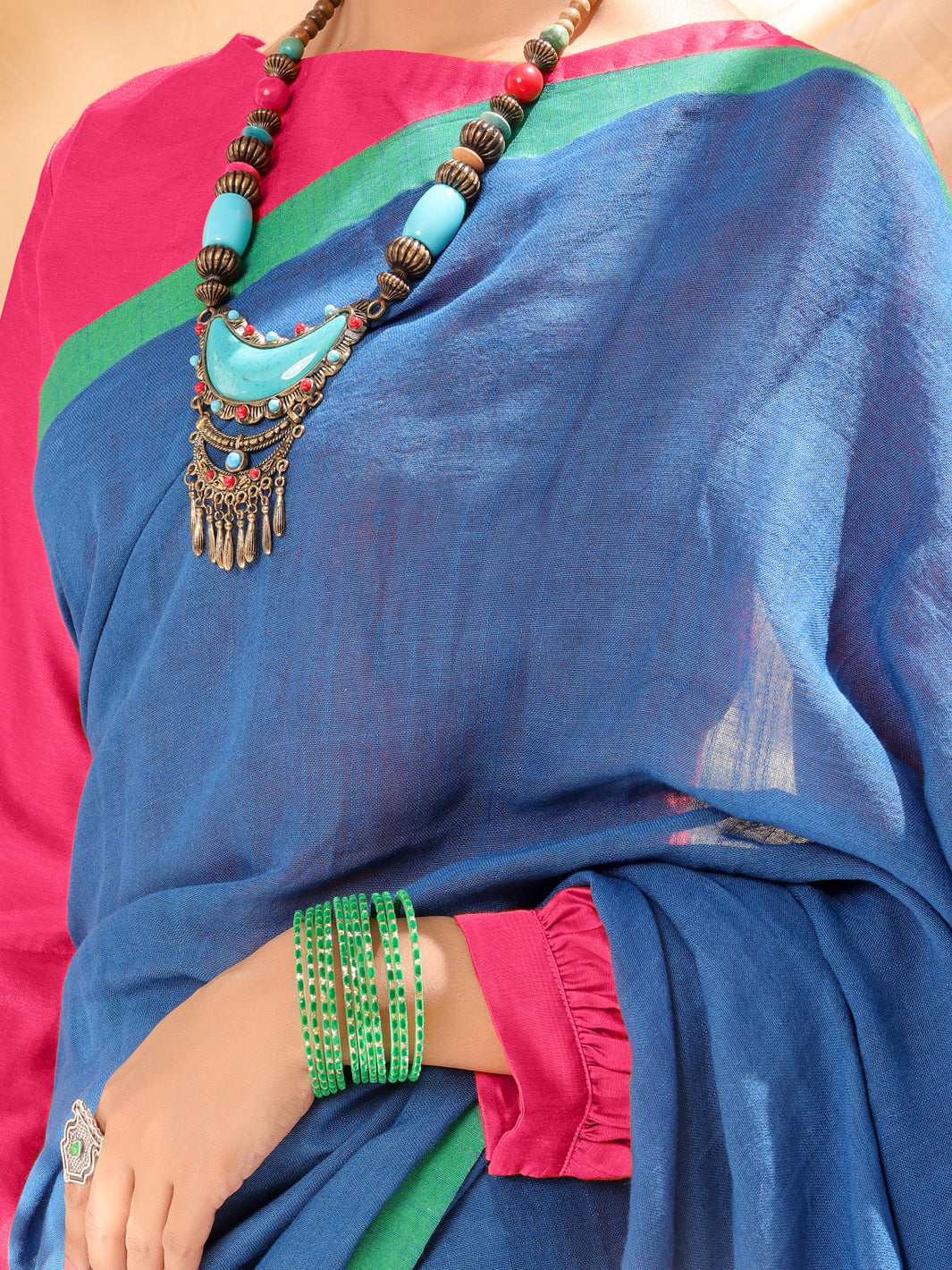 Blue Comrade Saree - ALCR-SR-1001