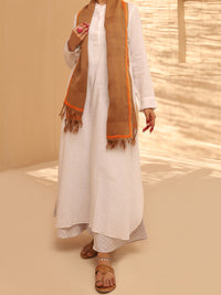 Khaki Women Stole - ALCR-ST-1010