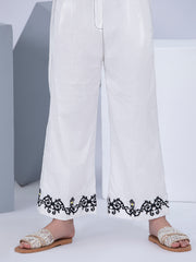 White Cambric Girl Trouser - ALT-T-1019