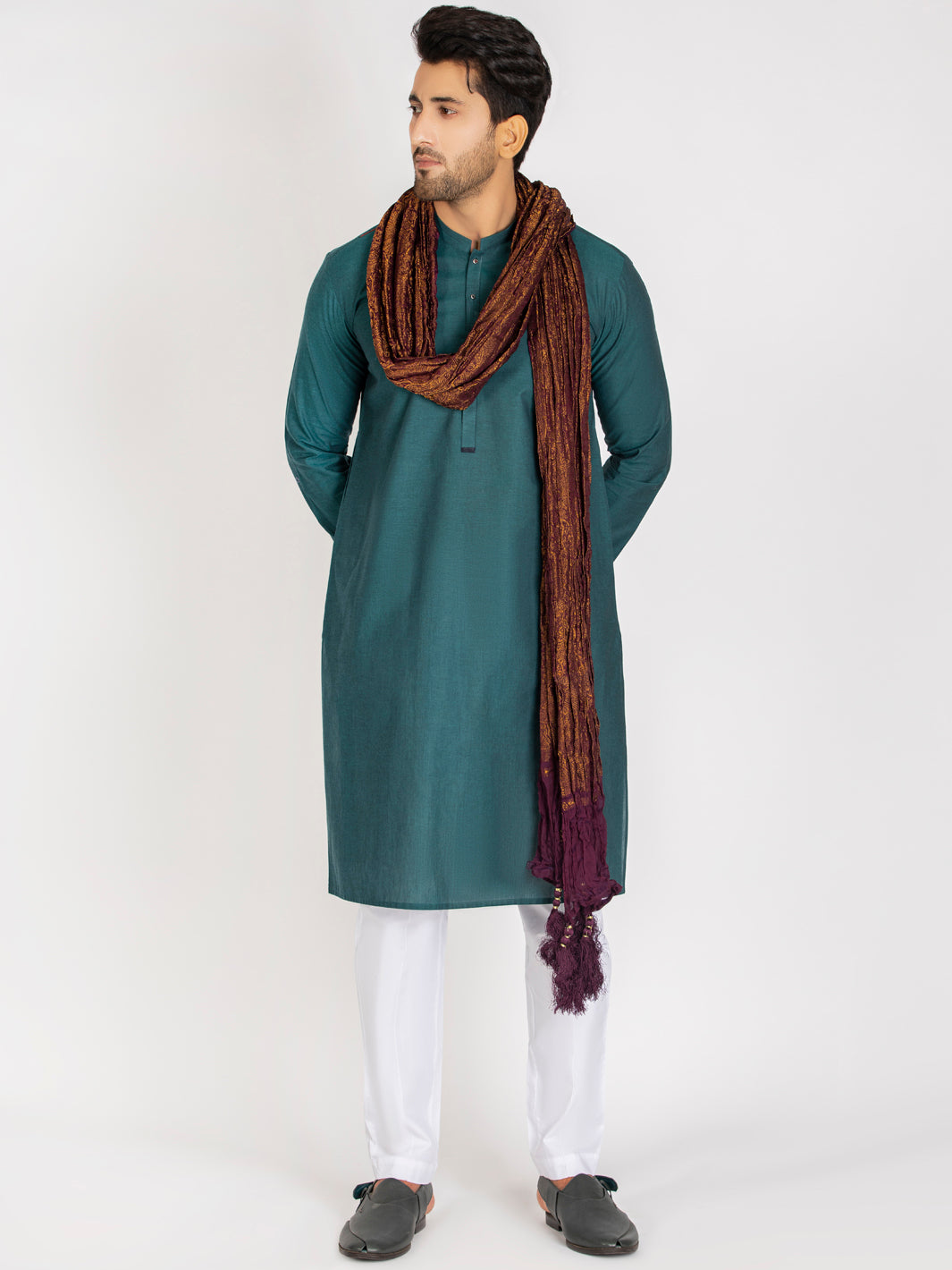 Purple Stole For Men - AL-MST-016