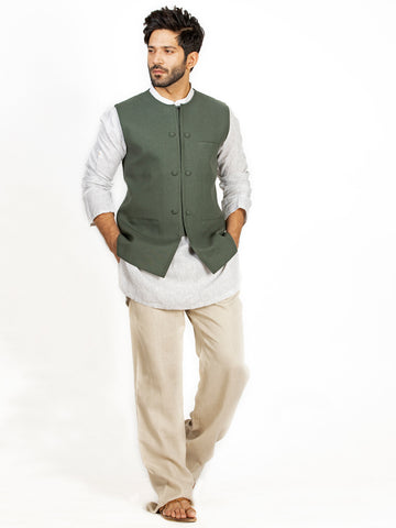 GREEN WAISTCOAT - ALCR-WC-005