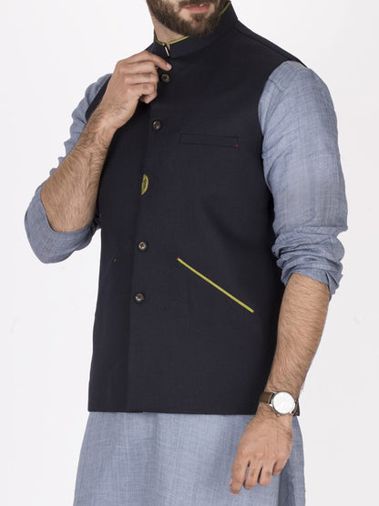 Navy Blue Waistcoat - WC-231
