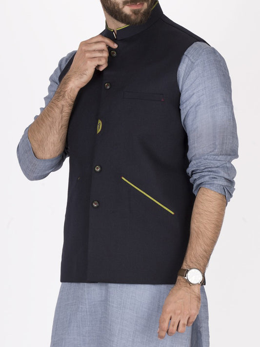 Navy Blue Waistcoat - WC-231