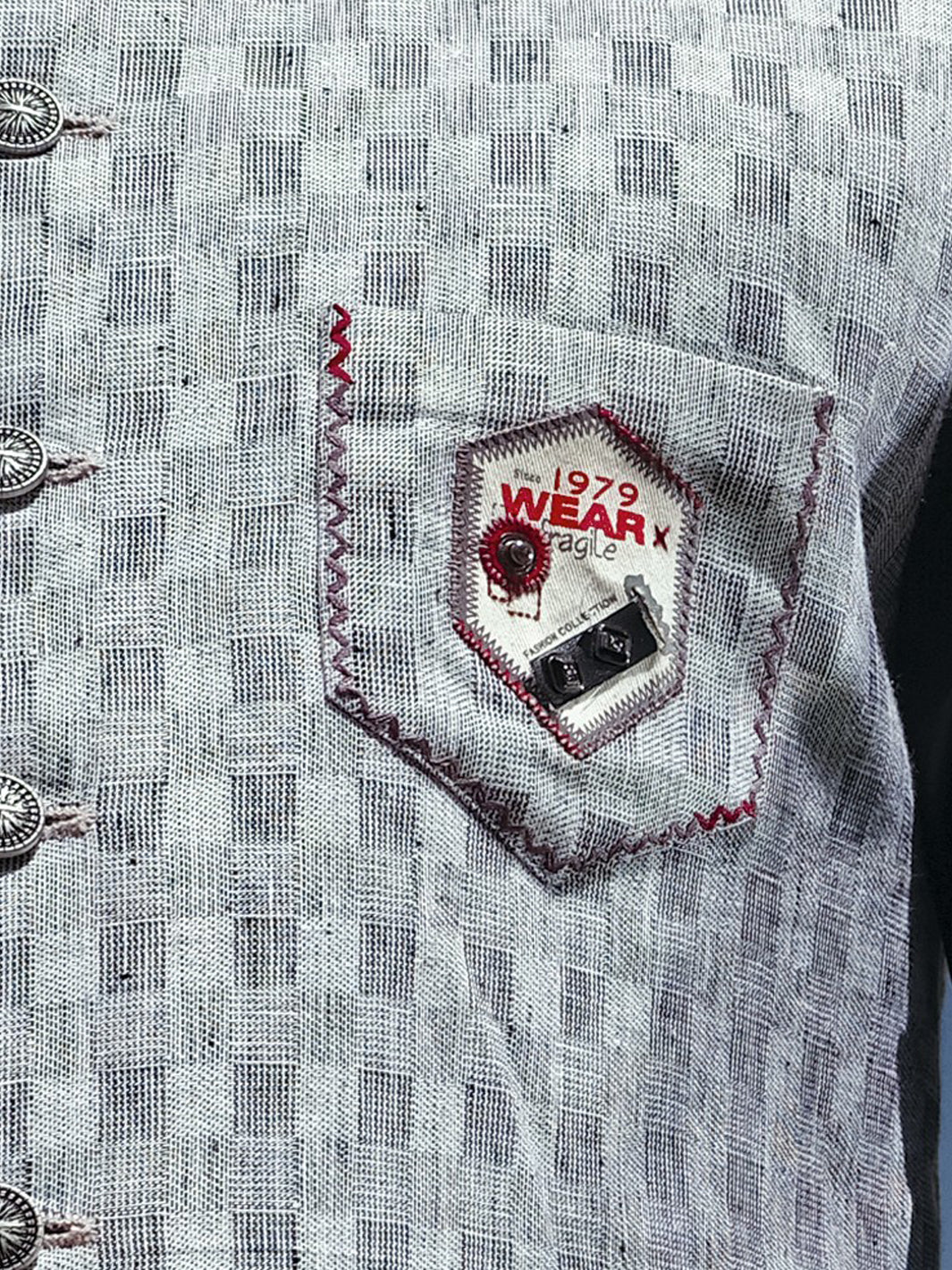 Light Grey Blended Waistcoat - WC-257