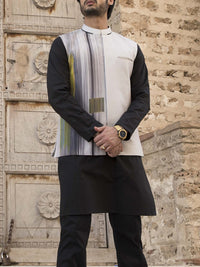 Light Grey Blended Waistcoat - WC-274
