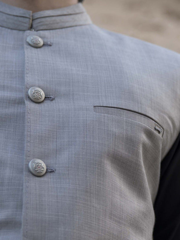 Light Grey Suiting Waistcoat - WC-276