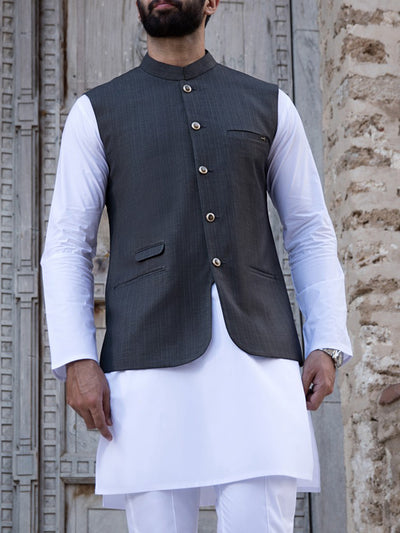 Grey Suiting Waistcoat - WC-277