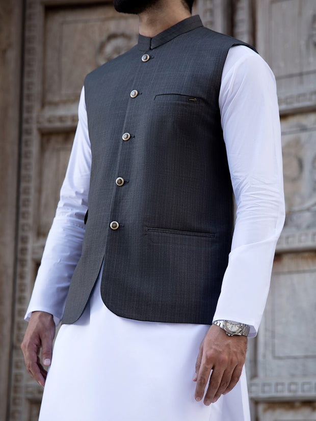 Grey Suiting Waistcoat - WC-277