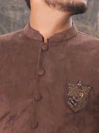 Brown Suede Waistcoat - WC-288