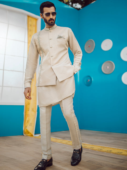 Cream Waistcoat - AL-WC-378